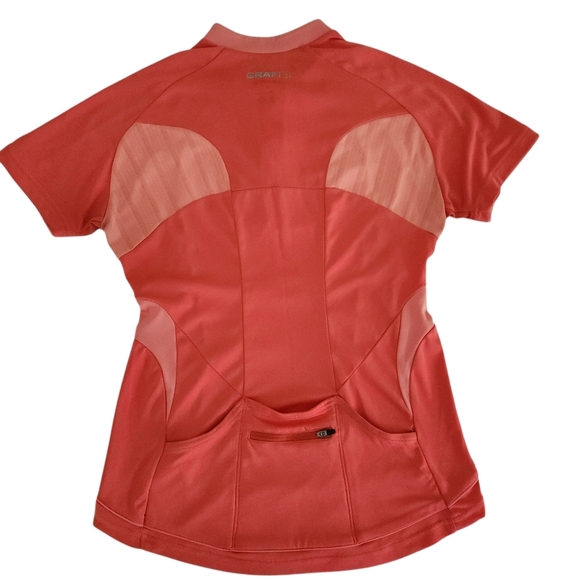 CRAFT Women's Cycling Jersey - coral pink (medium) - Picture 5 of 15